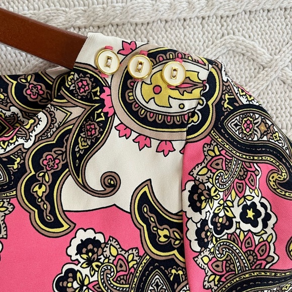 Charter Club Elegant Patterned 3/4 Sleeve Blouse Women’s Petite Small - Picture 10 of 14